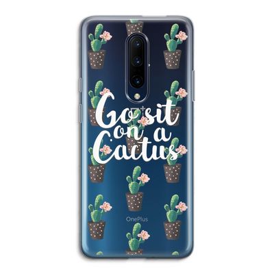 Cactus quote: OnePlus 7 Pro Transparant Hoesje