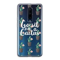 Cactus quote: OnePlus 7 Pro Transparant Hoesje