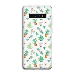 Ananas bladeren: Samsung Galaxy S10 4G Transparant Hoesje