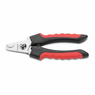 Nagelknipper 3 Claveles Zwart/Rood Roestvrij staal