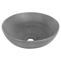 Differnz Slim waskom keramiek | betonlook donkergrijs | Ø 28.5 x 12.5 cm