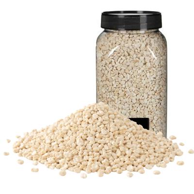 Home & Styling decoratie stenen/granulaat - 2x - 650ml - creme - hobby steentjes