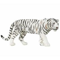 Plastic speelgoed figuur witte tijger 15 cm