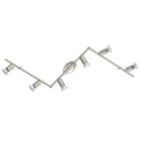 Eglo Led plafondspotBuzz rvs 6-lichts - 92599