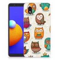 Samsung Galaxy A01 Core | TPU Hoesje | Vrolijke Uilen Samsung Galaxy A01 Core | TPU Hoesje | Vrolijke Uilen
