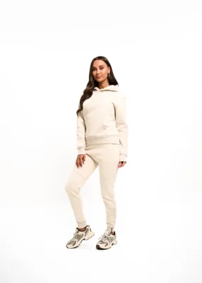 Malelions Essetial Hoodie Dames Beige - Maat S - Kleur: Beige | Soccerfanshop