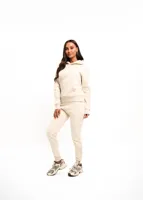Malelions Essetial Hoodie Dames Beige - Maat S - Kleur: Beige | Soccerfanshop