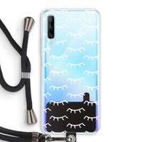Wimpers: Huawei P Smart Pro Transparant Hoesje met koord