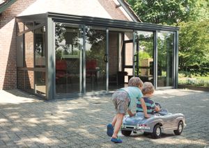 Tijdelijk 15% korting | Verasol Aluminium Tuinkamer Glasdak 400x250 cm Aluminium Verasol