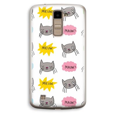Meow: LG K10 (2016) Transparant Hoesje