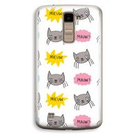 Meow: LG K10 (2016) Transparant Hoesje