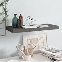 Wandschap zwevend 60x23,5x3,8 cm MDF hoogglans grijs