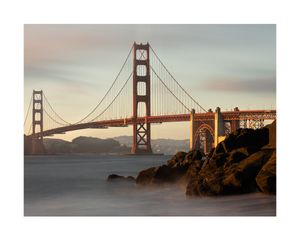 Morning Lights Golden Gate Bridge Kunstdruk