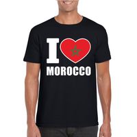 I love Marokko supporter shirt zwart heren 2XL  -