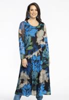 Yoek Jurk met ronde hals | Blauw | Maat 58/60