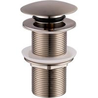 Wiesbaden Caral Verlengde Clickwaste Afvoerplug 5/4" Geborsteld Staal Wiesbaden Caral Verlengde Clickwaste Afvoerplug 5/4" Geborsteld Staal