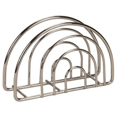 Servettenhouder - metaal - zilver - 13 x 9 cm - waaiervorm - tafeldecoratie Servettenhouder - metaal - zilver - 13 x 9 cm - waaiervorm - tafeldecoratie