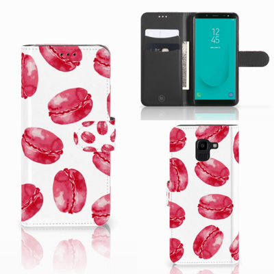 Samsung Galaxy J6 2018 | Book Cover | Pink Macarons