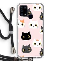 Katten: Samsung Galaxy M31 Transparant Hoesje met koord