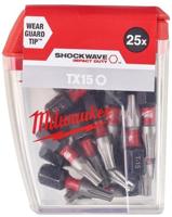Milwaukee Accessoires shockwave gen ii tx15 25mm 25stuks - 4932430873
