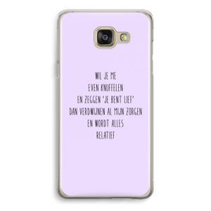 Relatief: Samsung Galaxy A5 (2016) Transparant Hoesje