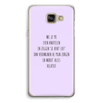 Relatief: Samsung Galaxy A5 (2016) Transparant Hoesje