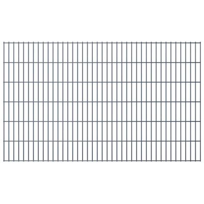 vidaXL Dubbelstaafmat 2,008x1,23 m grijs vidaXL Dubbelstaafmat 2,008x1,23 m grijs