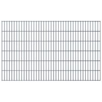 vidaXL Dubbelstaafmat 2,008x1,23 m grijs - thumbnail