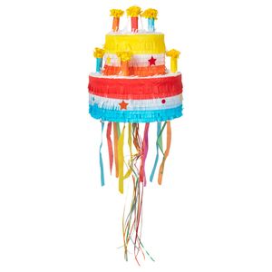 Trekpiñata Kleurrijke Verjaardagstaart