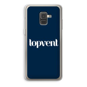 Topvent Navy: Samsung Galaxy A8 (2018) Transparant Hoesje