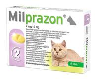 Krka milprazon ontwormingstabletten kat (>0,5 KG 4 MG/10 MG 2 TBL) - thumbnail