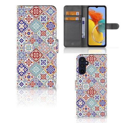 Samsung Galaxy M14 | Bookcase | Tiles Color | Portemonnee hoesje