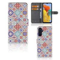 Samsung Galaxy M14 | Bookcase | Tiles Color | Portemonnee hoesje