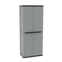 Bezemkast Terry JLine 368 Grijs Zwart/Gris Hars Plastic 68 x 37,5 x 163,5 cm