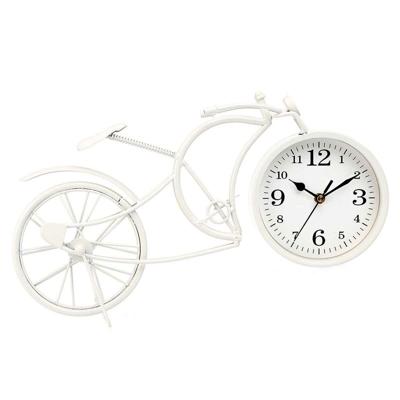 Tafelklok Gift Decor Wit Fiets (4 Stuks)