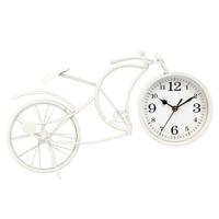 Tafelklok Gift Decor Wit Fiets (4 Stuks)