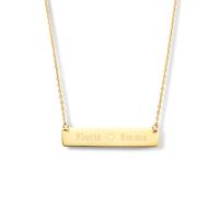Gouden ketting met eigen tekst – 14K GOUD - Goud