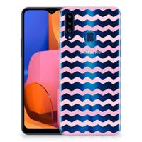 Samsung Galaxy A20s | TPU bumper | Waves Roze