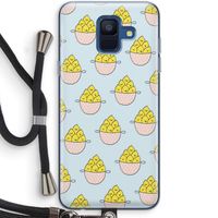 Citroenen: Samsung Galaxy A6 (2018) Transparant Hoesje met koord