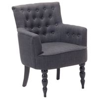 Beliani ALESUND - Fauteuil-Grijs-Polyester - thumbnail