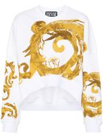 Versace Jeans Couture sweat Watercolour Couture - Blanc