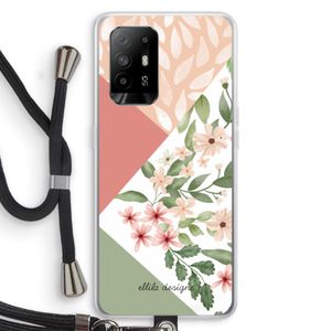 Sweet heaven geometrics: Oppo A95 5G Transparant Hoesje met koord