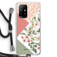 Sweet heaven geometrics: Oppo A95 5G Transparant Hoesje met koord