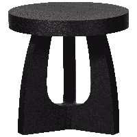 WOOOD Ronde Bijzettafel Tala 45cm - Zwart