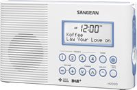 Sangean H203 Badradio DAB+, VHF (FM) Zaklamp, Waterdicht Wit - thumbnail