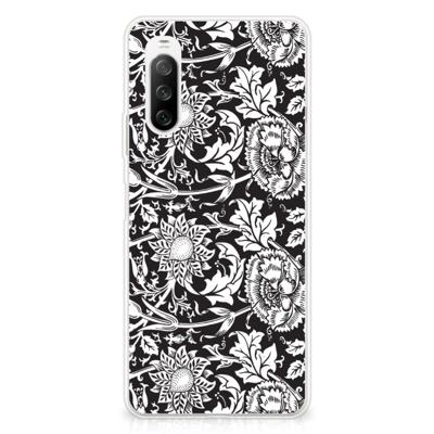 Sony Xperia 10 III | TPU Case | Black Flowers Sony Xperia 10 III | TPU Case | Black Flowers
