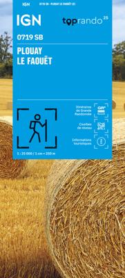 Wandelkaart 719 SB - Serie Bleue Plouay / Le Faouët | IGN - Institut Géographique National