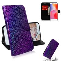 Voor Xiaomi Redmi 6/6A effen kleur kleurrijke magnetische Buckle horizontale Flip PU lederen draagtas met houder & kaartsleuven & portemonnee & Lanyar