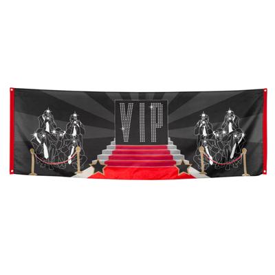 Boland Hollywood Banner - 74 x 220 cm - VIP - themafeest - vlag