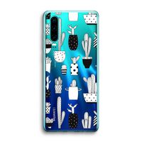 Cactusmotief: Huawei P30 Transparant Hoesje